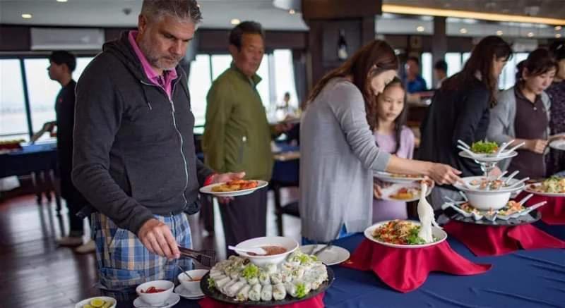 Hotel Aquamarine Premium Cruise Ha Long Esterno foto